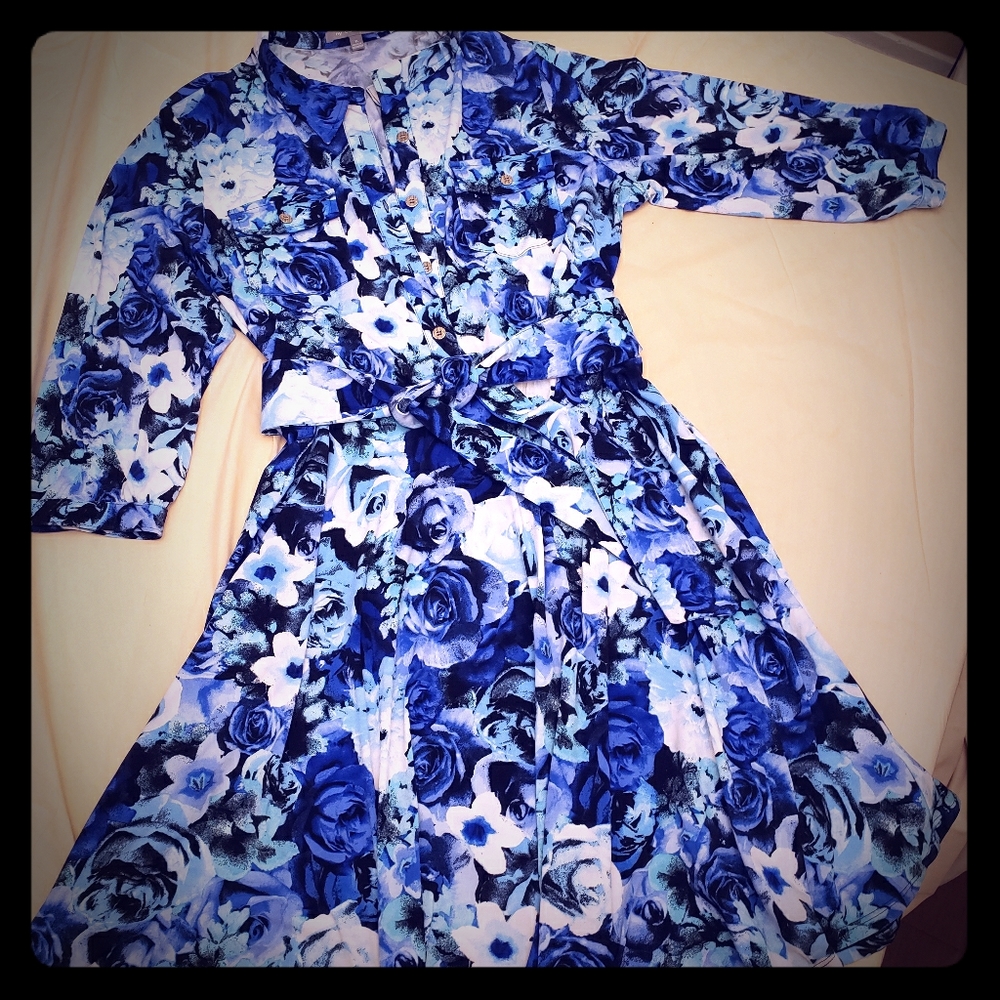 NY Collection Shirt Dress XL GUC